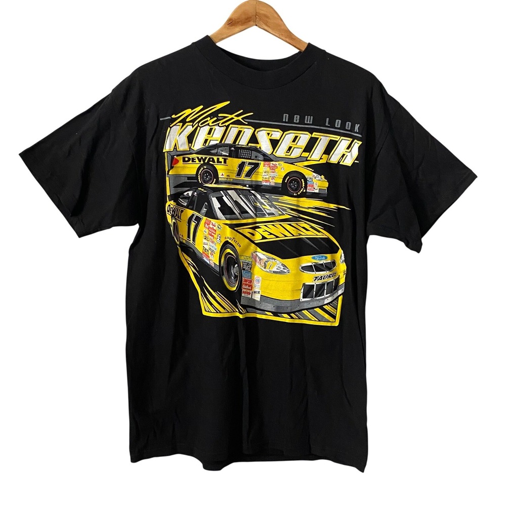 Matt Kenseth NASCAR DeWalt #17 Ford Taurus Triton Black Graphic T-Shirt Mens L